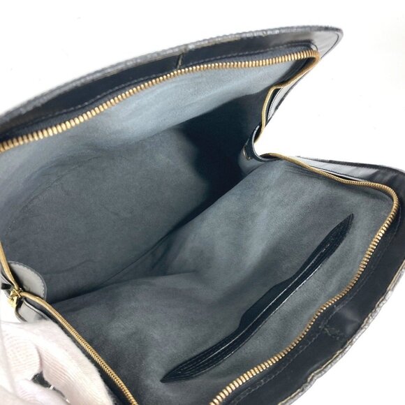 LOUIS VUITTON Black Leather Backpack - Picture 13 of 16